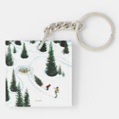 De structuur uitsnijden sleutelhanger (Achterkant)