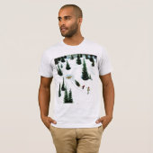 De structuur uitsnijden t-shirt (Voorkant volledig)