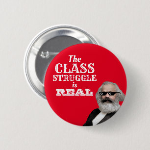 De Struggle van de Klasse is Echte Koel Marx Ronde Button 5,7 Cm