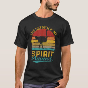 De struisvogel is Mijn Geestdier Shirten Funny Ven T-shirt