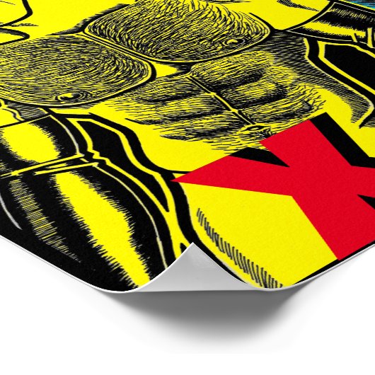 De Stud met röntgenogen Poster (Hoek)