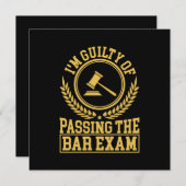 De student is onschuldig om het barexamen over te kaart