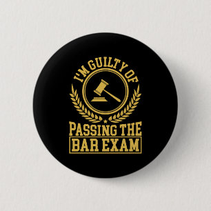 De student is onschuldig om het barexamen over te ronde button 5,7 cm