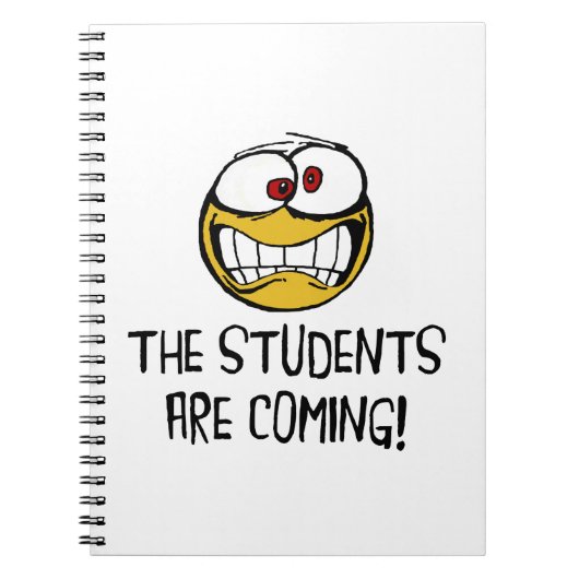 De studenten komen notitieboek (Voorkant)