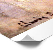 De Studio Boat van Claude Monet Poster (Hoek)