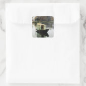 De Studio Boat Vierkante Sticker (Tas)