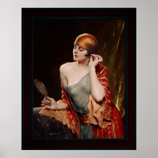 De Studio Mirror van Albert Henry Collings Poster (Voorkant)