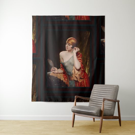 De Studio Mirror van Albert Henry Collings Wandkleed (In situ)