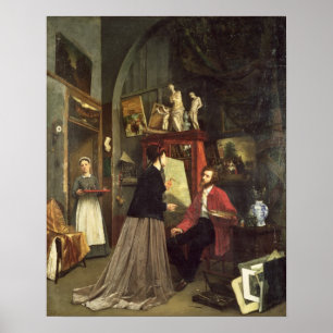 De Studio van de kunstenaar Poster