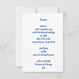 De stukken bedankkaart