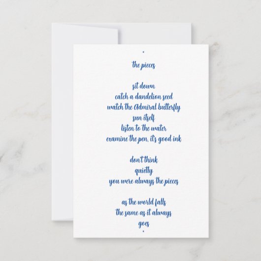 De stukken bedankkaart (Voorkant)