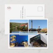 DE Stuttgart - Neckar - Schlossplatz - Briefkaart (Voorkant / Achterkant)