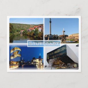 DE Stuttgart - Neckar - Schlossplatz - Briefkaart