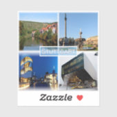 DE Stuttgart - Neckar - Schlossplatz - Sticker (Vel)