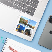 DE Stuttgart - Neckar - Schlossplatz - Sticker (Laptop met iPhone)