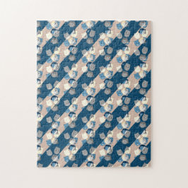 De suburrels achtergrond patroon legpuzzel