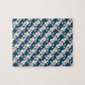 De suburrels achtergrond patroon legpuzzel (Horizontaal)