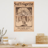 De Suffragette, Emily Davison, Vintage Poster (Keuken)
