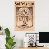 De Suffragette, Emily Davison, Vintage Poster (Thuiskantoor)