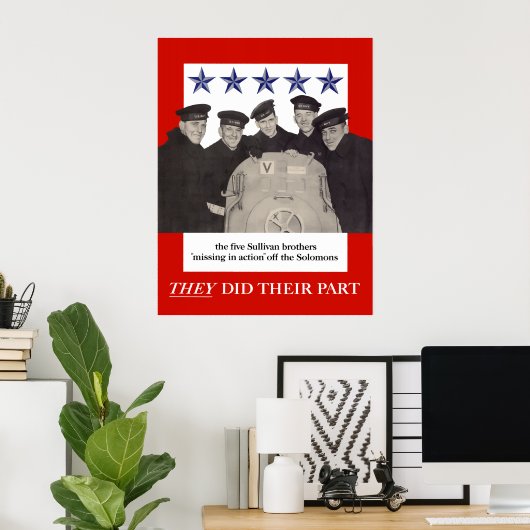 De Sullivan Brothers Poster (Thuiskantoor)