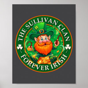 De Sullivan-clan Voor altijd Iers St. Patrick's Da Poster