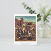 De sultan van Marokko door Eugene Delacroix Briefkaart (Staand voorkant)