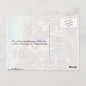 De sultan van Marokko door Eugene Delacroix Briefkaart (Achterkant)