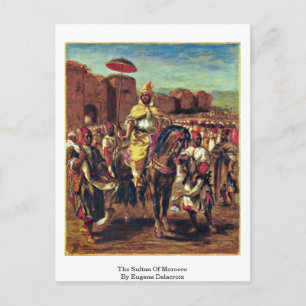 De sultan van Marokko door Eugene Delacroix Briefkaart