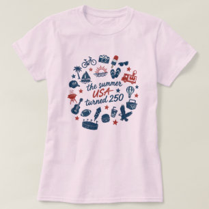 De Summer USA 250-viering T-shirt