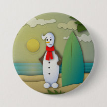 De Summertime Snowman-Button