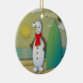 De Summertime Snowman Ornament (Rechts)