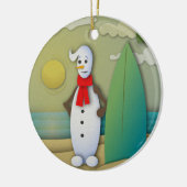 De Summertime Snowman Ornament (Links)