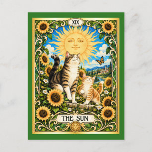 De Sun Cat Tarot - Vreugde en Overvloed Briefkaart