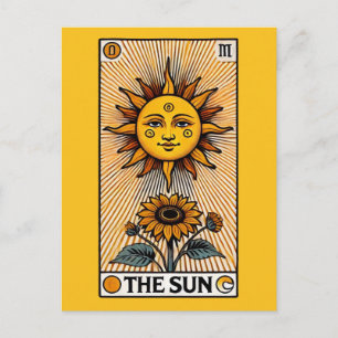 De Sun Tarot-kaart Briefkaart
