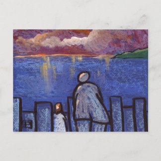 DE SUNSET MET GRANDAD KIJKEN BRIEFKAART