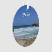 De superbes vagues s'écrasent à Aruba (devant)