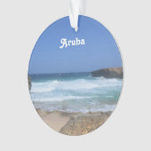 De superbes vagues s'écrasent à Aruba (devant)