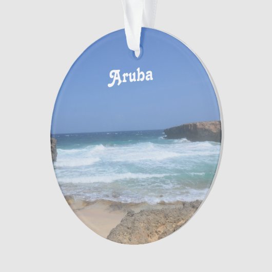 De superbes vagues s'écrasent à Aruba (devant)