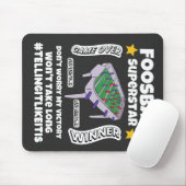 De superster voor de vogel duurt lang. muismat (Met muis)