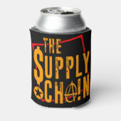 de Supply Chain logo kan koekjes bakken! Blikjeskoeler (Blikje Achterkant)