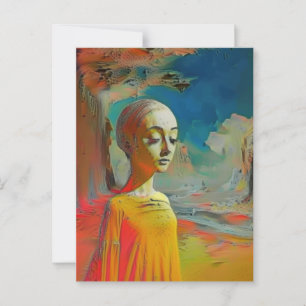 De surrealisme van dit alles briefkaart