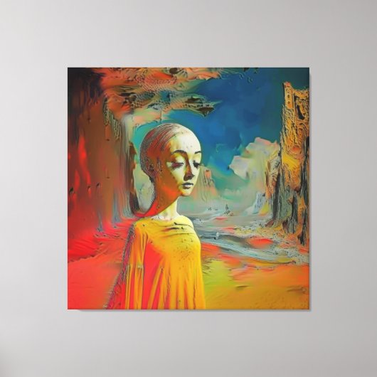 De surrealisme van dit alles canvas afdruk (Voorkant)