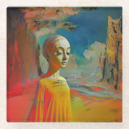 De surrealisme van dit alles glazen onderzetter