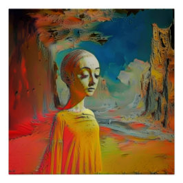 De surrealisme van dit alles perfect poster