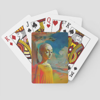 De surrealisme van dit alles pokerkaarten