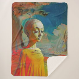 De surrealisme van dit alles sherpa deken