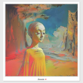 De surrealisme van dit alles sticker