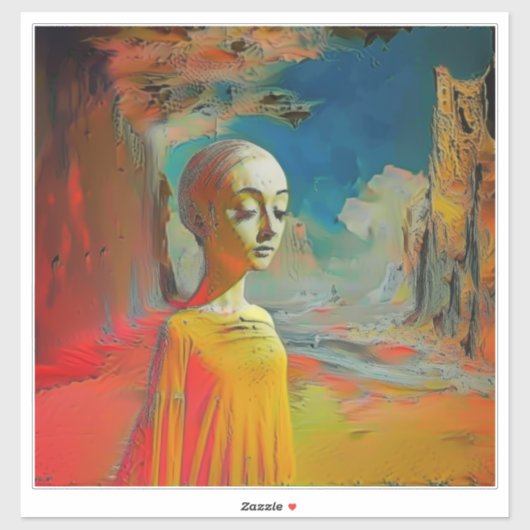 De surrealisme van dit alles sticker (Vel)