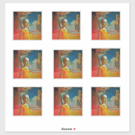 De surrealisme van dit alles sticker (Vel)