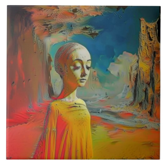 De surrealisme van dit alles tegeltje (Voorkant)